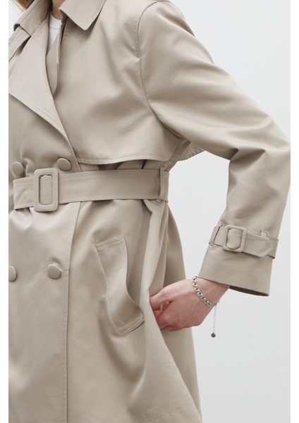 Chelsea Kruvaze Trençkot Kum indirimleri