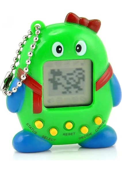 Sanal Bebek Hediyelik Tamagotchi Nostaljik Oyuncak Çoklu Hayvan Seçeneği Yeşil