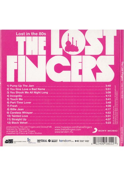 The Lost Fıngers - Lost In The 80S Müzik CD Si