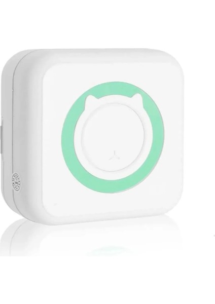 Taşınabilir Mini Cep Yazıcı Termal Yazıcı Printer Bluetooth Bağlantılı Telefon Bilgisayar ve Tablet Uyumlu Yeşil