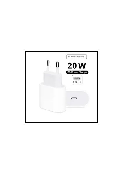 Apple iPhone 14 Plus Uyumlu Type-C 20W Hızlı Şarj Adaptörü
