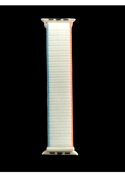 Apple Watch 42 mm / 44MM / 45MM/ 49 mm /se/ultra ile Uyumlu) Cırtlı Bant Kordon Turuncu Mavi fiyatları