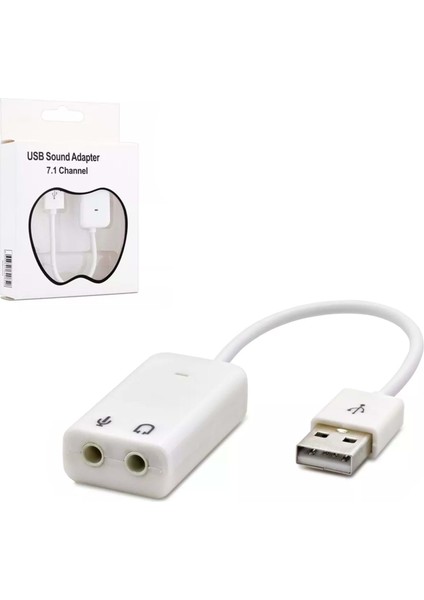 USB Ses Kartı Kablolu 7.1 Mikrofonlu HDX-5263/GAB-USC61