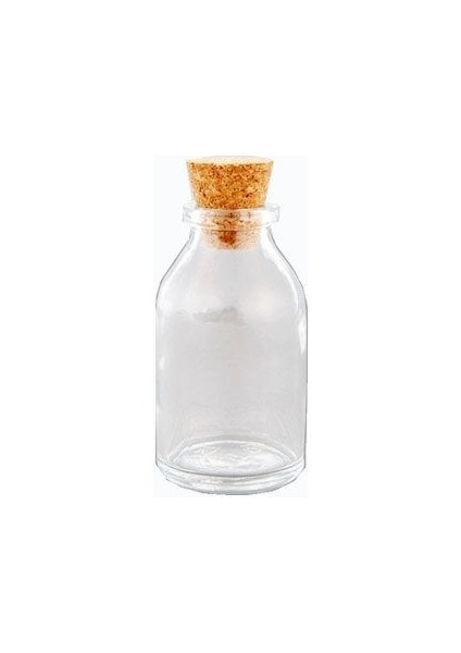 Mantar Tıpalı Cam Şişe 25 ml 3000 Adet