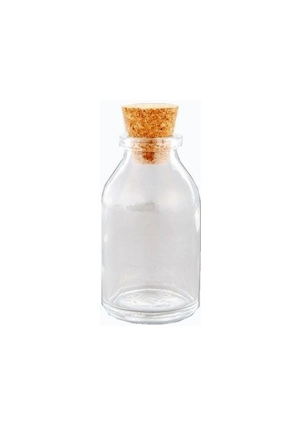 Mantar Tıpalı Cam Şişe 50 ml 20 Adet