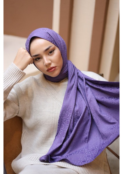 Marka Jakarlı Deluxe Şal - Eflatun fiyatları