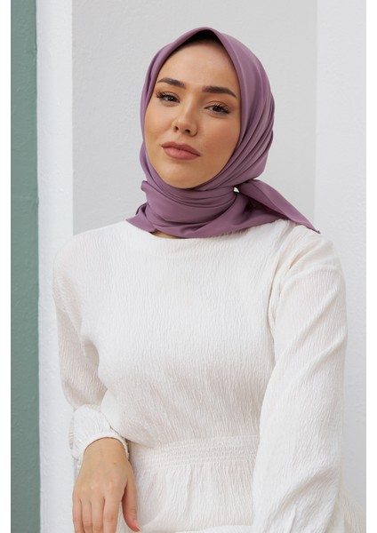 Marka Düz Twill Eşarp - Lila indirimleri