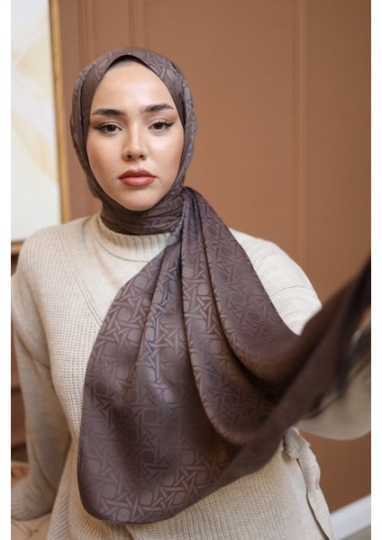 Marka Jakarlı Deluxe Şal - Koyu Vizon fiyatları