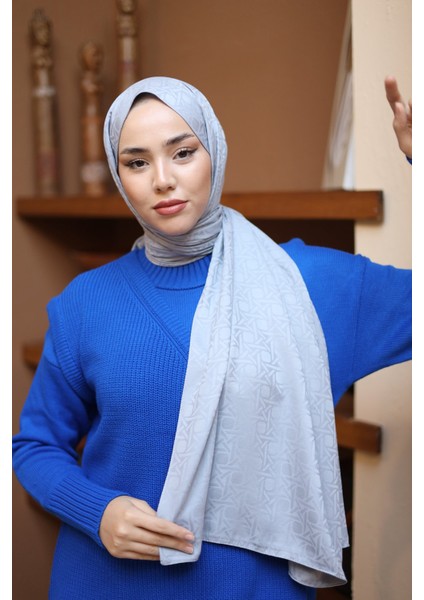 Marka Jakarlı Deluxe Şal - Gümüş indirimleri