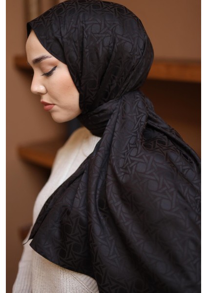 Marka Jakarlı Deluxe Şal - Acı Kahve