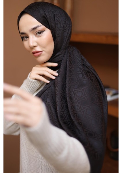 Marka Jakarlı Deluxe Şal - Acı Kahve modelleri