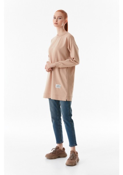 Fullamodest Basic Bisiklet Yaka Tunik