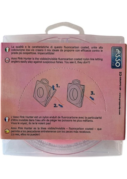 Pink Hunter 300mt 0.37mm Surf FC COATED Visible Line Fluorocarbon Kaplama Misina fiyatları