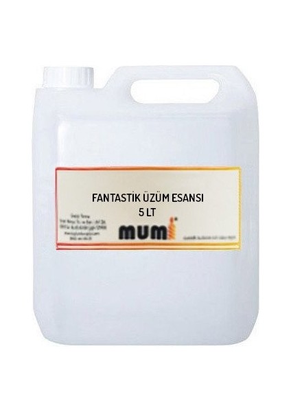 Mum Esansı Fantastik Üzüm 5 Lt