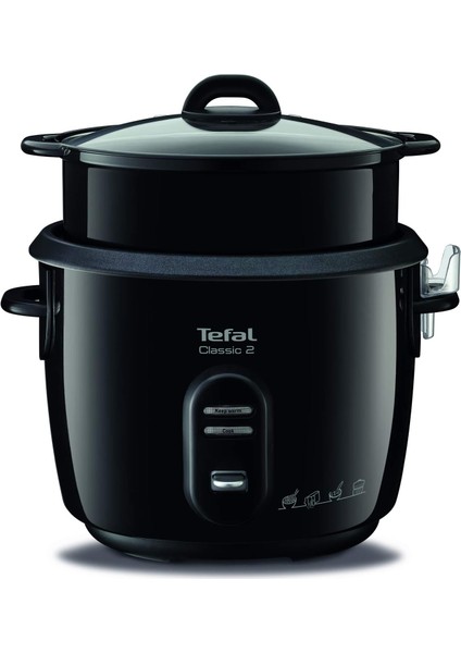 RK1038 Classic Çift Fonksiyonlu Pirinç Pişirici, Siyah, 700 W
