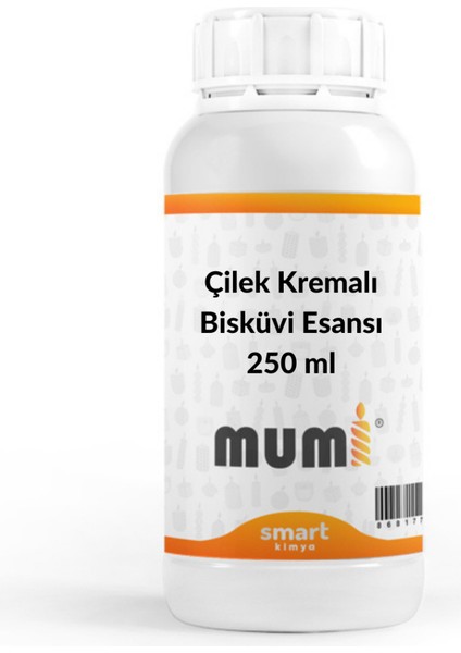 Mum Esansı Çilek Kremalı Bisküvi 250 ml