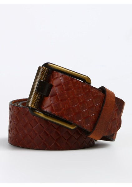 Erkek Kemer Frk 031 4,5 Mak cm Deri Taba