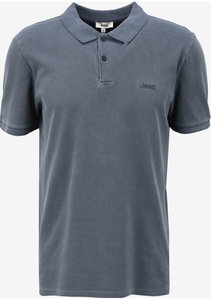 Antrasit Erkek Polo Yaka Relaxed Polo T-Shirt J4SM-TST7232