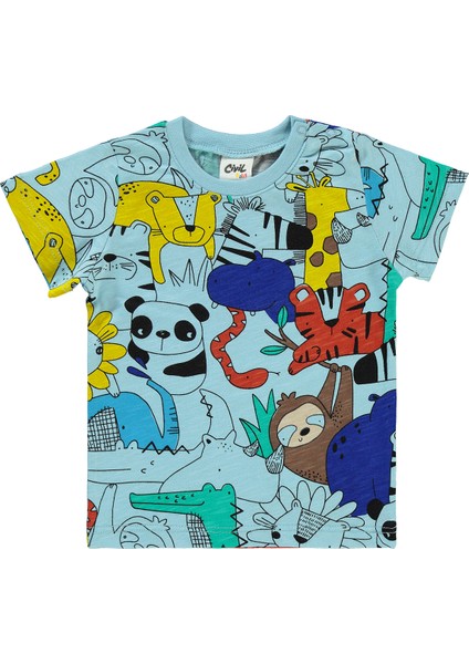 Erkek Bebek Şortlu Takıım 6-18 Ay Mavi fiyatları