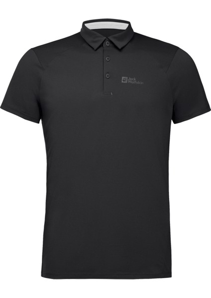 Jack Wolfskin Siyah Erkek Polo T-Shirt 1810121TR_PRELIGHT Traıl Polo M