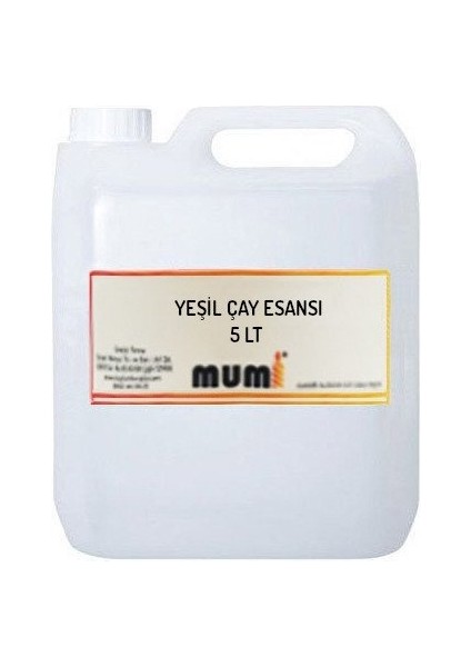 Mum Esansı Yeşil Çay 5 lt