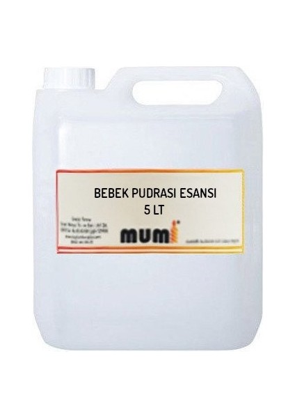 Mum Esansı Bebek Pudrası 5 lt