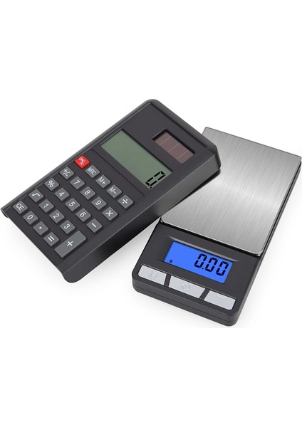 LCD Ekran Elektronik Hesap Makineli Hassas Dijital Takı Altın Gram Ölçer Terazi (500G 0.1g) ( Lisinya ) Alithestereo