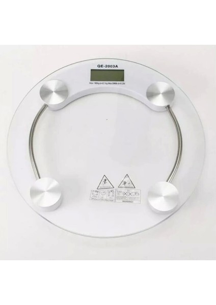 Yuvarlak Şeffaf Dijital Cam Baskül Terazi Tartı​​​​​​​ ( Lisinya ) Alithestereo