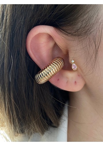 Boğumlu Halka Altın Kaplama Kıkırdak Earcuff fiyatları