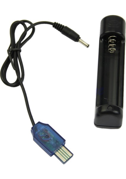 LED Göstergeli Li-Ion 18650 3.6V 3.7V Pil Batarya USB Şarj Cihazı