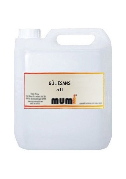 Mum Esansı Gül 5 Lt