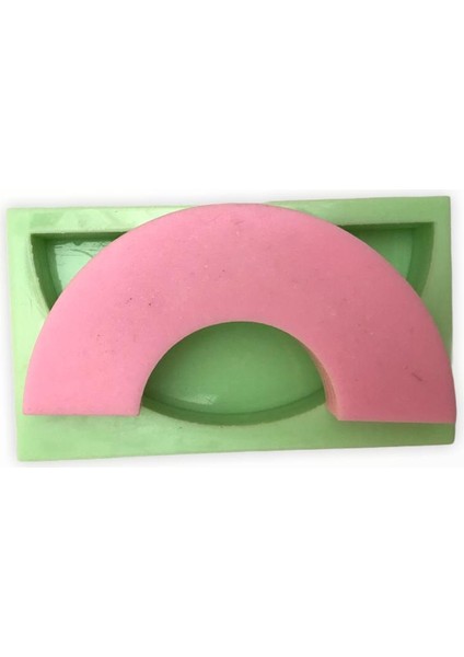 Gökkuşağı Silikon Kalıp Sabun Kokulu Taş Mum Epoksi Kalıbı