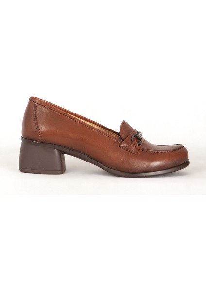 Br 44259 Deri Kadın Topuklu Ayakkabı