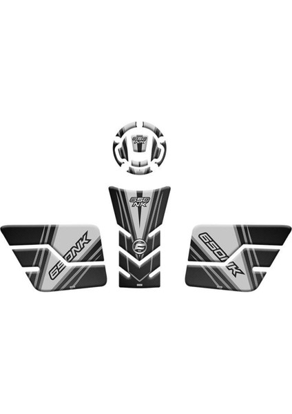 Cf Moto 650 Nk 2022 - 2024 Uyumlu Tank Pad Set 007