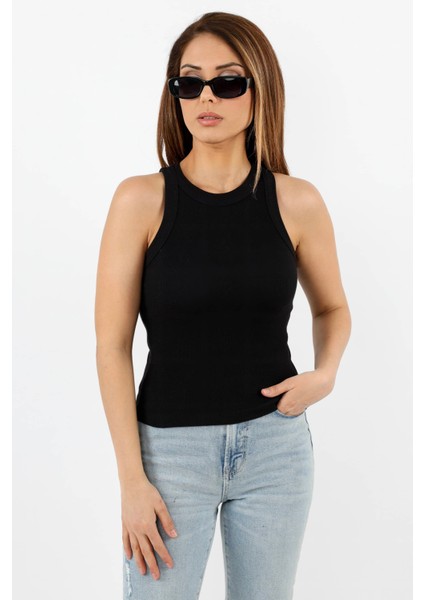 Kadın 3’lü Premium Pamuklu Fitilli Bej Krem Siyah Atlet fırsatları