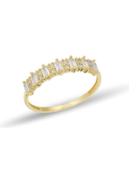 Baget Taşlı Altın Yüzük YZKKCGK022