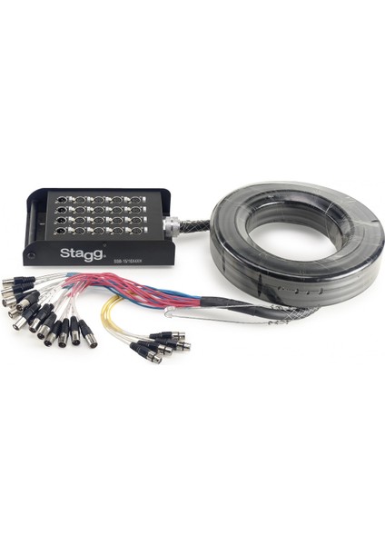 SSB−15/16X4XH 16 Xlr Giriş 4 Xlr Erkek Giriş 15 m Stagebox