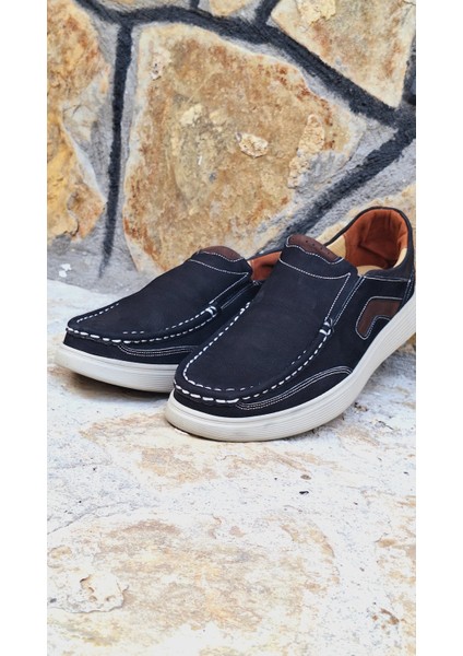 Nubuk Deri Erkek Ayakkabı Siyah Casual modelleri