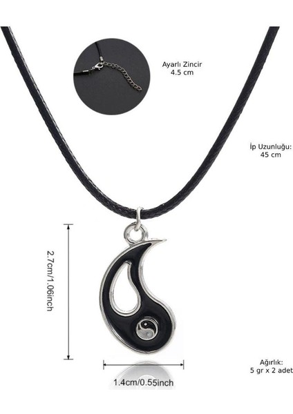 Best Friends Ying Yang Ikili Arkadaşlık Sevgili Kolye modelleri