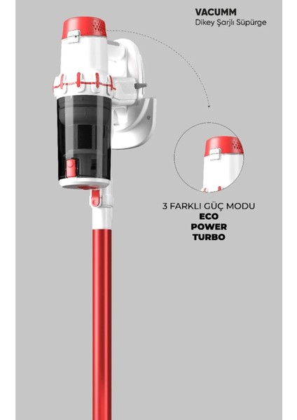 Vacumm Kablosuz Şarjlı Süpürge 2 In 1