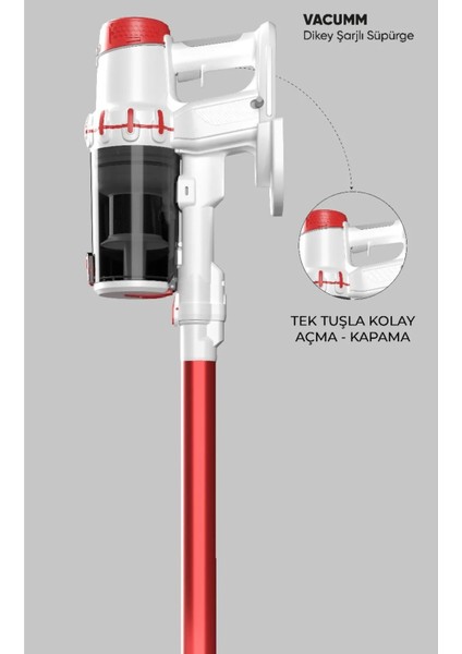 Vacumm Kablosuz Şarjlı Süpürge 2 In 1