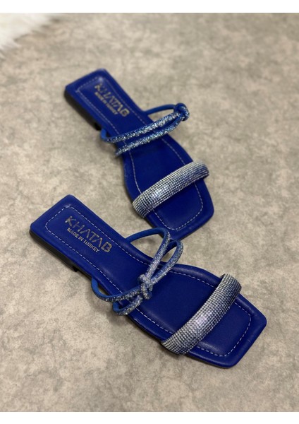 Günlük Kadın Terlik Tek Bantlıtaşlı Alçak Topuklu Küt Burunlu Rahat Taban Hafif 09 fiyatları