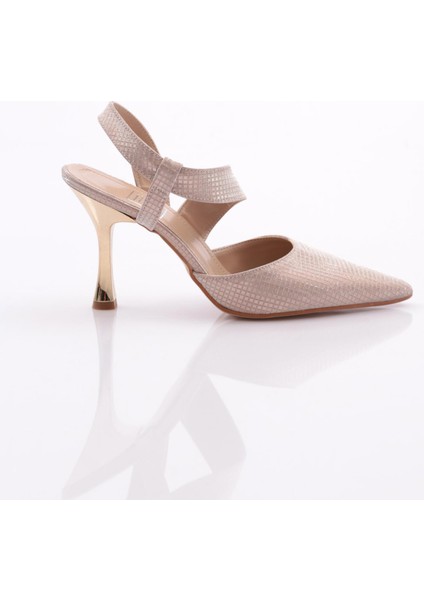 1012 Kadın Bilek Saran Topuklu Ayakkabı