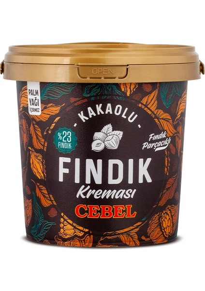 Fındık Parçacıklı Kakaolu Fındık Kreması 900 gr (Kova) %23