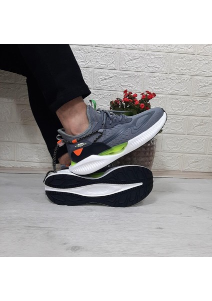 M.p 1659 Gri Renk Kaymaz Rahat Hafif Spor Ayakkabı