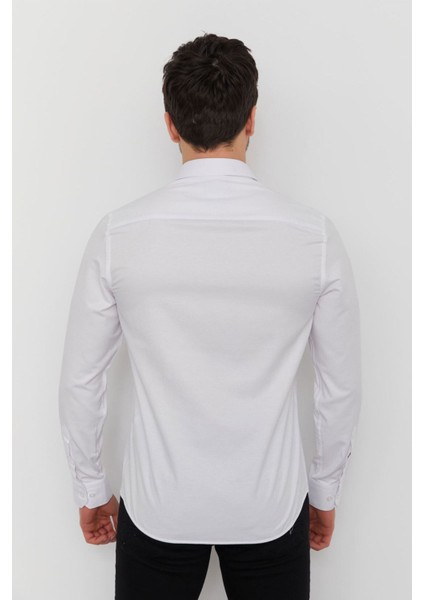 Caz 2059 Erkek Oxford Düz Renk Basıc Gömlek Beyaz modelleri