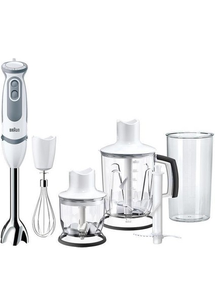Beyaz Çok Amaçlı Güçlü El Blender Seti, 2 yıl garanti