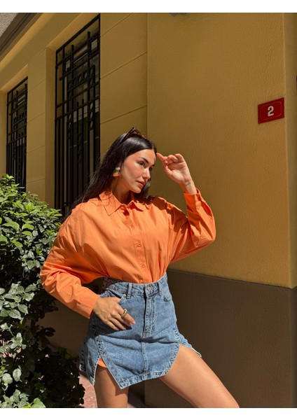 Oranj Geniş Kesim Basic Gömlek 27202 fiyatları