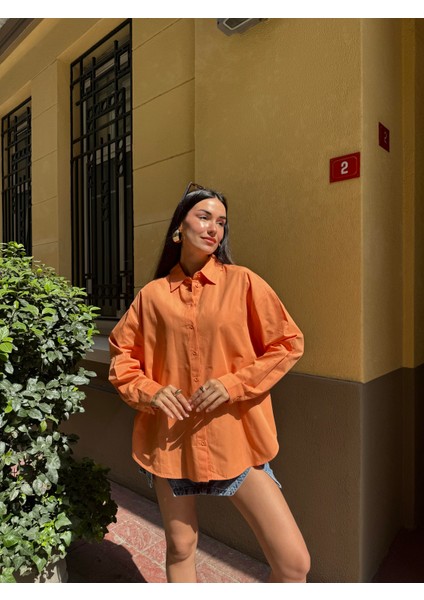 Oranj Geniş Kesim Basic Gömlek 27202 fırsatları
