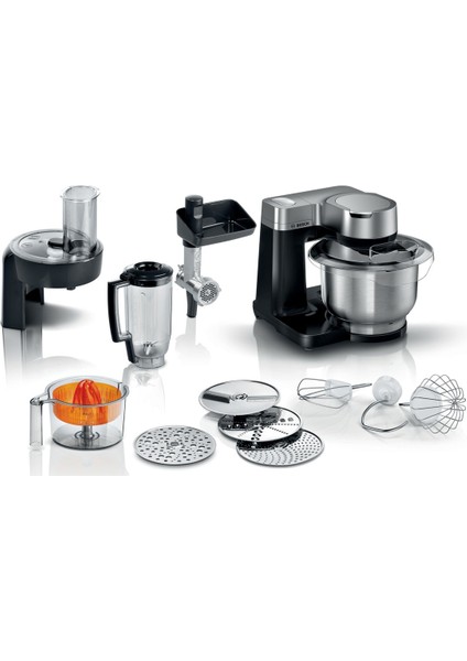 Metal MUMS2VM40 Mutfak Robotu li 300 + ml 220 - 240 V Siyah C / F Mo